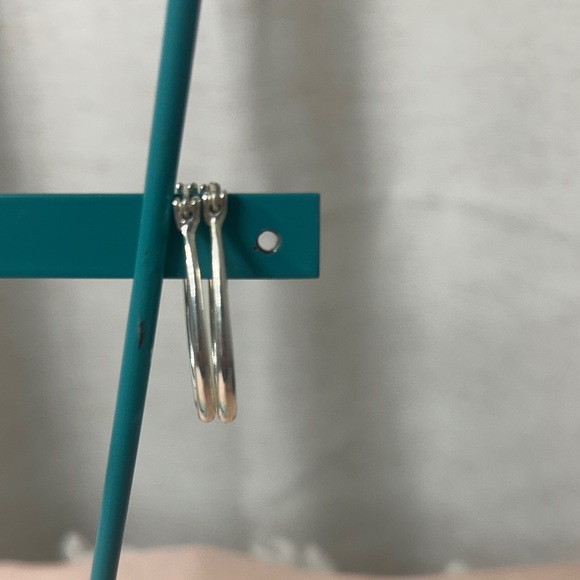 Silver Hoop Earrings Set - Picture 4 of 7